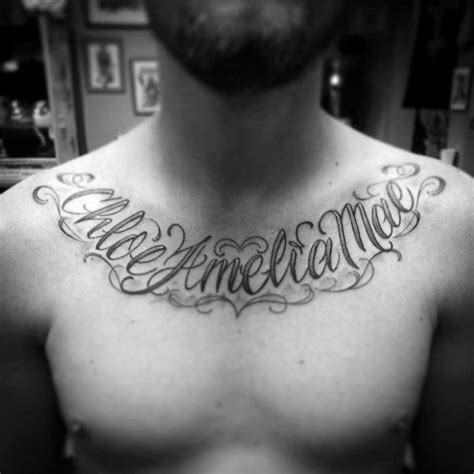 ideas tatuajes pecho hombre|imagenes tatuages con el nombre esmeralda en pecho.